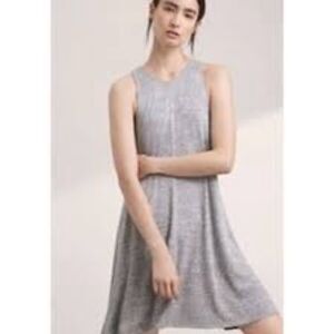 Aritzia Wilfred Free XXS Rosa Swing Mini Dress Gray